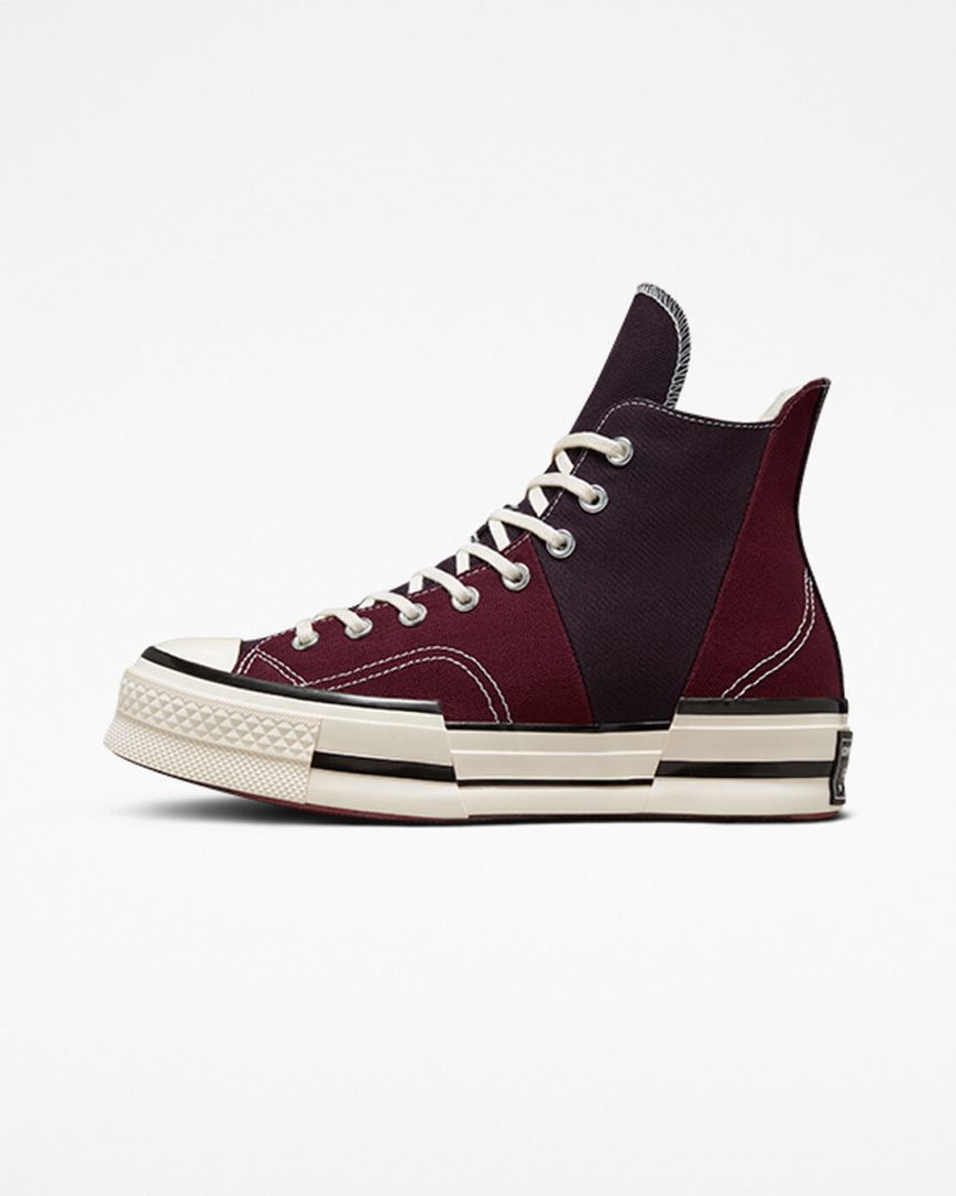 Tenisi Inalti Barbati Converse Chuck 70 Plus Rosii Inchis Negrii | RO IQUCH720